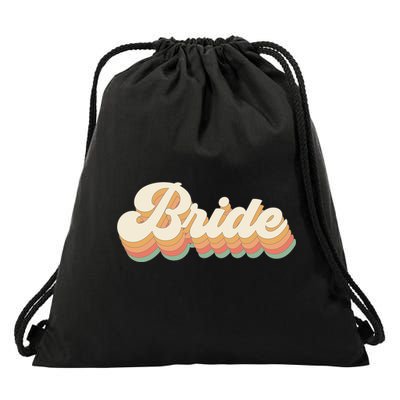 Team Bride Vintage Bachelorette Party Drawstring Bag