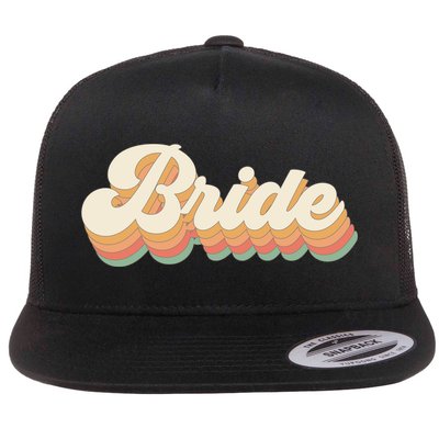 Team Bride Vintage Bachelorette Party Flat Bill Trucker Hat