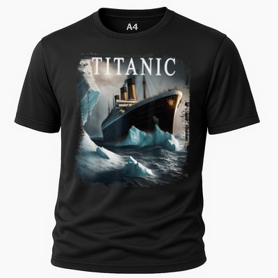 Titanic Boat Vintage Cruise Ship Sailing in 1912 hit Iceberg Performance Shirt