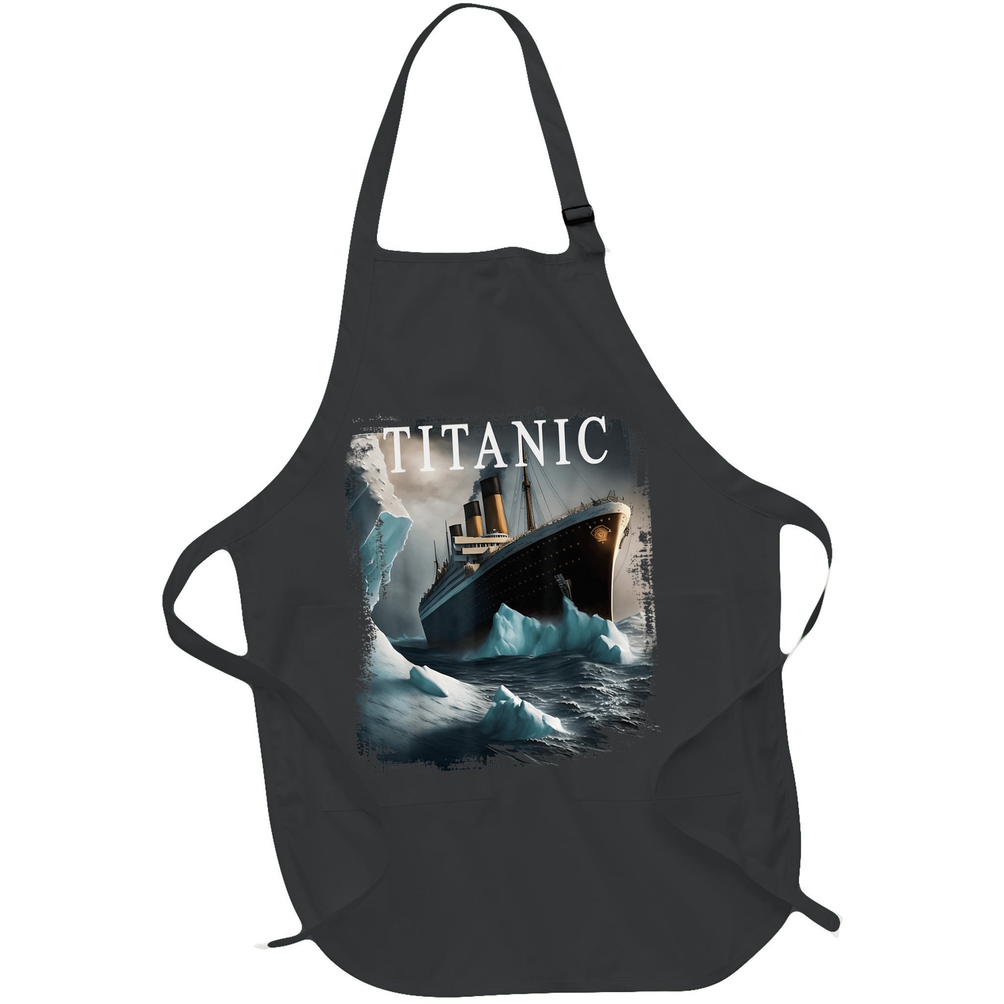 Titanic Boat Vintage Cruise Ship Sailing in 1912 hit Iceberg Apron