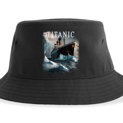 Titanic Boat Vintage Cruise Ship Sailing in 1912 hit Iceberg Sustainable Bucket Hat