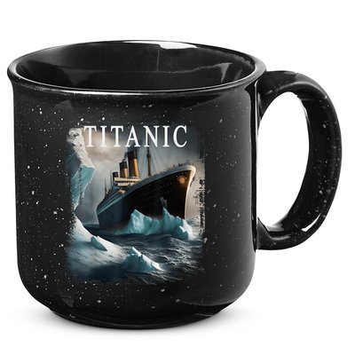 Titanic Boat Vintage Cruise Ship Sailing in 1912 hit Iceberg 15oz Campfire Ceramic Mug