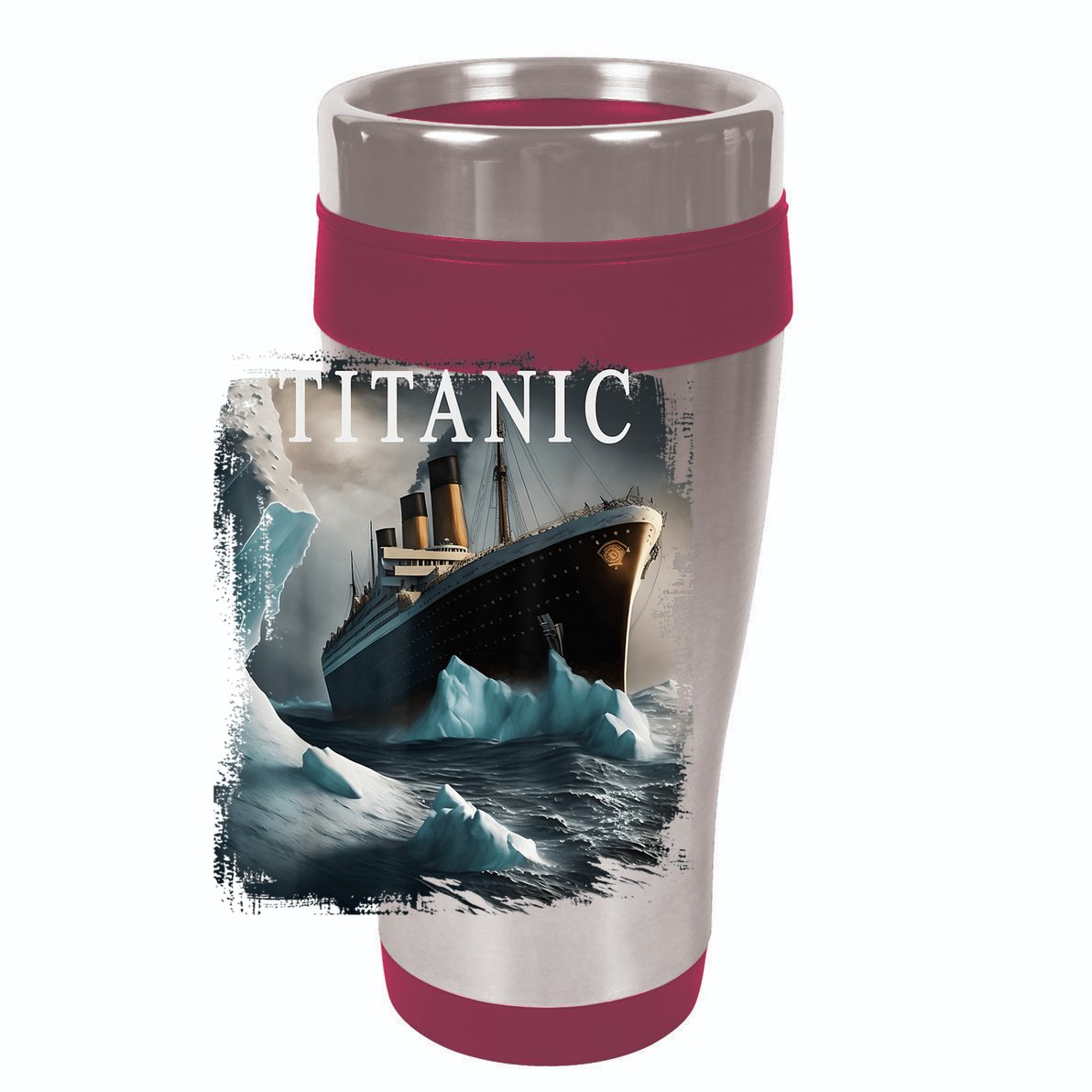 Titanic Boat Vintage Cruise Ship Sailing in 1912 hit Iceberg 12oz Stainless Steel Coffee Mug