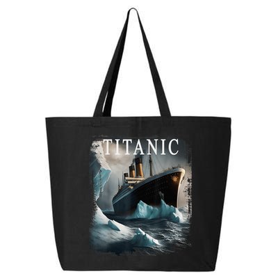Titanic Boat Vintage Cruise Ship Sailing in 1912 hit Iceberg 25L Jumbo Tote