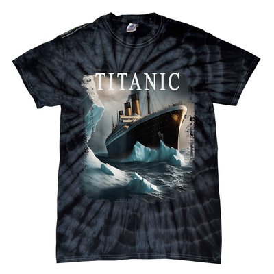 Titanic Boat Vintage Cruise Ship Sailing in 1912 hit Iceberg Tie-Dye T-Shirt