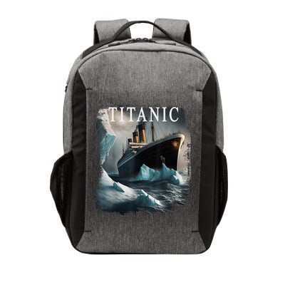 Titanic Boat Vintage Cruise Ship Sailing in 1912 hit Iceberg Vector Backpack