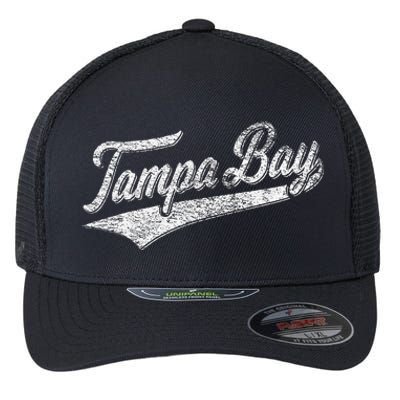 Tampa Bay Varsity Script Classic Sports Jersey Style Flexfit Unipanel Trucker Cap