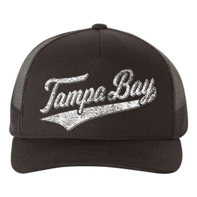 Tampa Bay Varsity Script Classic Sports Jersey Style Yupoong Adult 5-Panel Trucker Hat