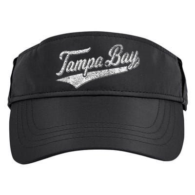 Tampa Bay Varsity Script Classic Sports Jersey Style Adult Drive Performance Visor