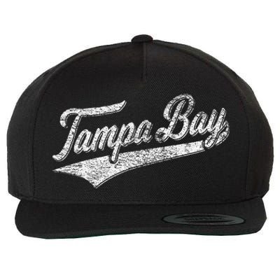 Tampa Bay Varsity Script Classic Sports Jersey Style Wool Snapback Cap