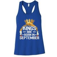 Tee Birthday Vintage Gift Kings Are Born In September Gift Women's Racerback Tank