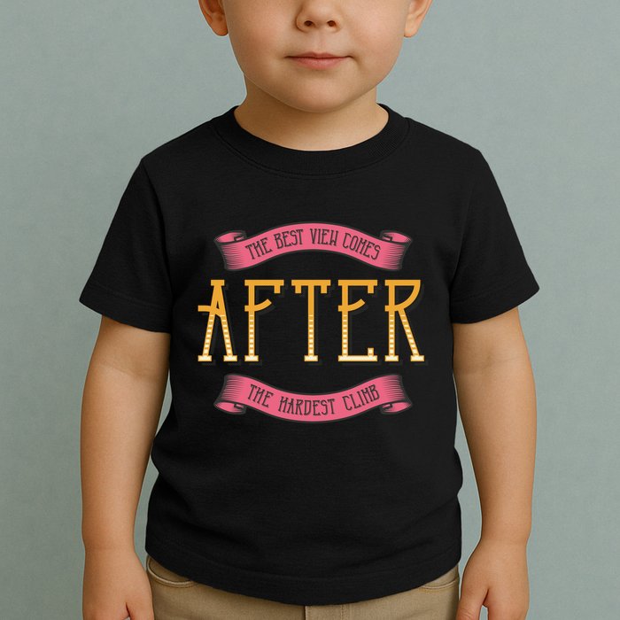 The Best View Comes After The Hardest Climb Toddler T-Shirt