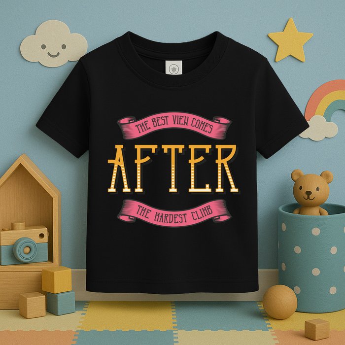 The Best View Comes After The Hardest Climb Toddler T-Shirt
