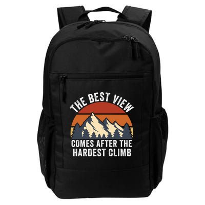 The Best View Comes After The Hardest Climb Hiking Lover Mountain Climbing Backpack
