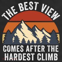 The Best View Comes After The Hardest Climb Hiking Lover Mountain Climbing 25L Jumbo Tote