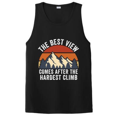 The Best View Comes After The Hardest Climb Hiking Lover Mountain Climbing PosiCharge Competitor Tank