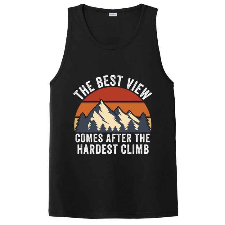 The Best View Comes After The Hardest Climb Hiking Lover Mountain Climbing PosiCharge Competitor Tank