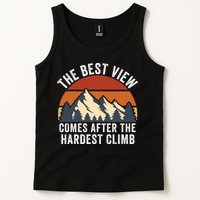 The Best View Comes After The Hardest Climb Hiking Lover Mountain Climbing Tank Top