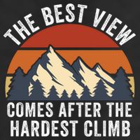 The Best View Comes After The Hardest Climb Hiking Lover Mountain Climbing Microfiber Hand Towel