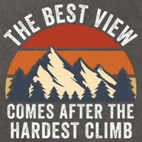 The Best View Comes After The Hardest Climb Hiking Lover Mountain Climbing Cotton Canvas Backpack