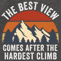 The Best View Comes After The Hardest Climb Hiking Lover Mountain Climbing Vector Backpack