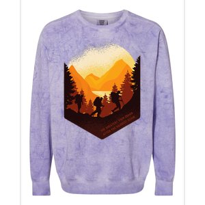 The Best View Comes After The Hardest Climb Colorblast Crewneck Sweatshirt