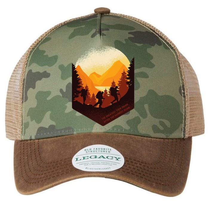 The Best View Comes After The Hardest Climb Legacy Tie Dye Trucker Hat