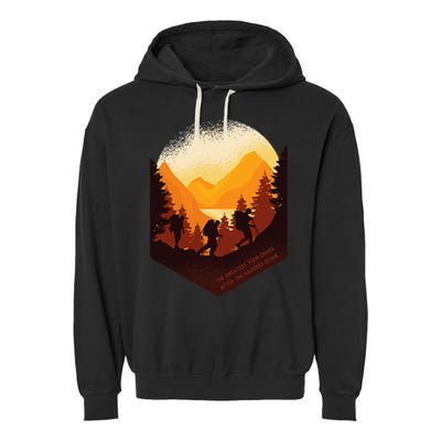The Best View Comes After The Hardest Climb Garment-Dyed Fleece Hoodie