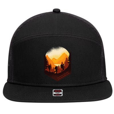 The Best View Comes After The Hardest Climb 7 Panel Mesh Trucker Snapback Hat