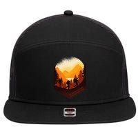 The Best View Comes After The Hardest Climb 7 Panel Mesh Trucker Snapback Hat