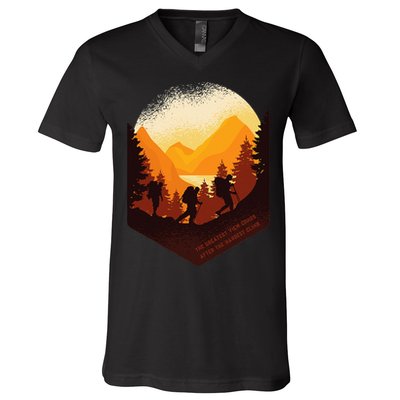 The Best View Comes After The Hardest Climb V-Neck T-Shirt