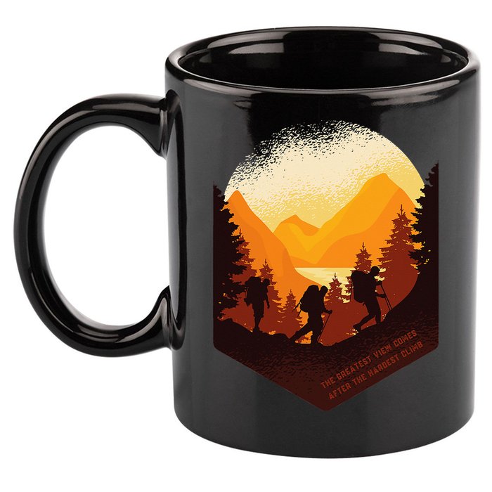 The Best View Comes After The Hardest Climb 11oz C Handle Ceramic Mug