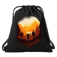 The Best View Comes After The Hardest Climb Drawstring Bag