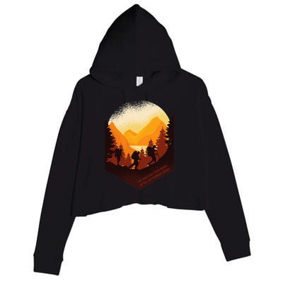 The Best View Comes After The Hardest Climb Crop Fleece Hoodie