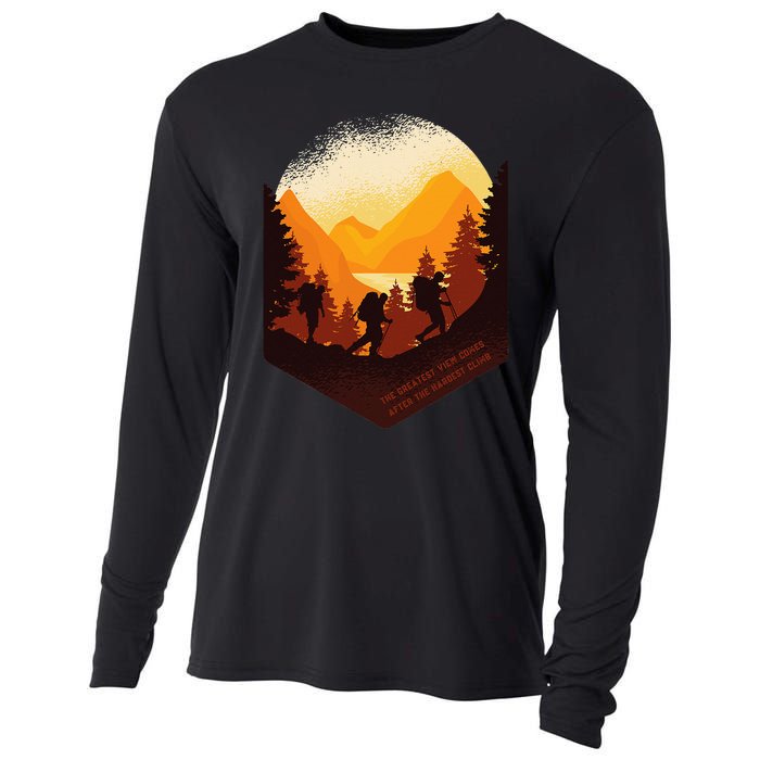 The Best View Comes After The Hardest Climb Cooling Performance Long Sleeve Crew