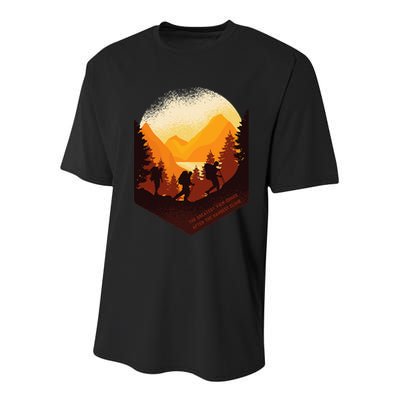 The Best View Comes After The Hardest Climb Youth Performance Sprint T-Shirt