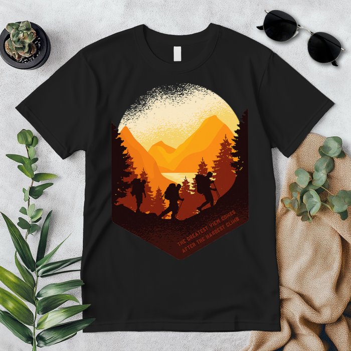 The Best View Comes After The Hardest Climb Premium T-Shirt