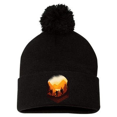 The Best View Comes After The Hardest Climb Pom Pom 12in Knit Beanie