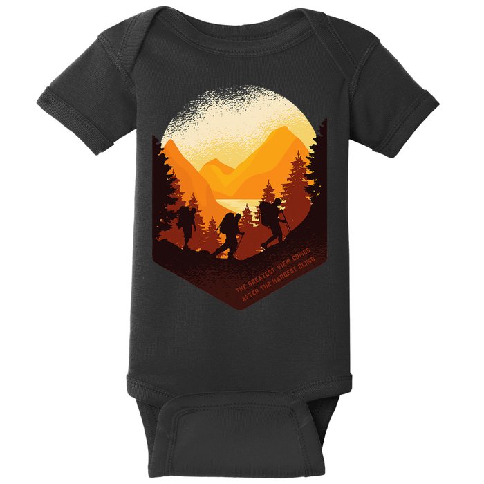 The Best View Comes After The Hardest Climb Baby Bodysuit