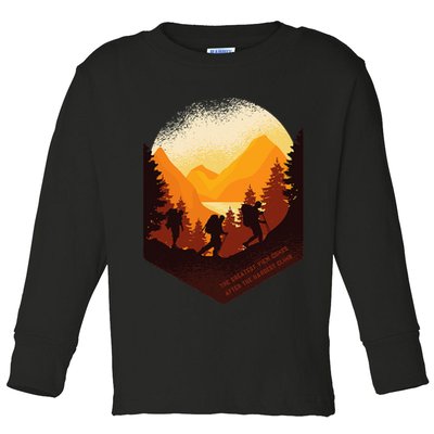 The Best View Comes After The Hardest Climb Toddler Long Sleeve Shirt