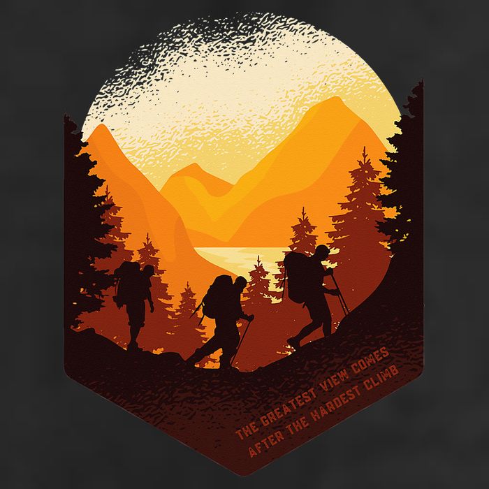 The Best View Comes After The Hardest Climb Microfiber Hand Towel