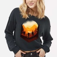 The Best View Comes After The Hardest Climb Cropped Pullover Crew