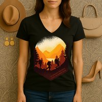The Best View Comes After The Hardest Climb Women's V-Neck T-Shirt