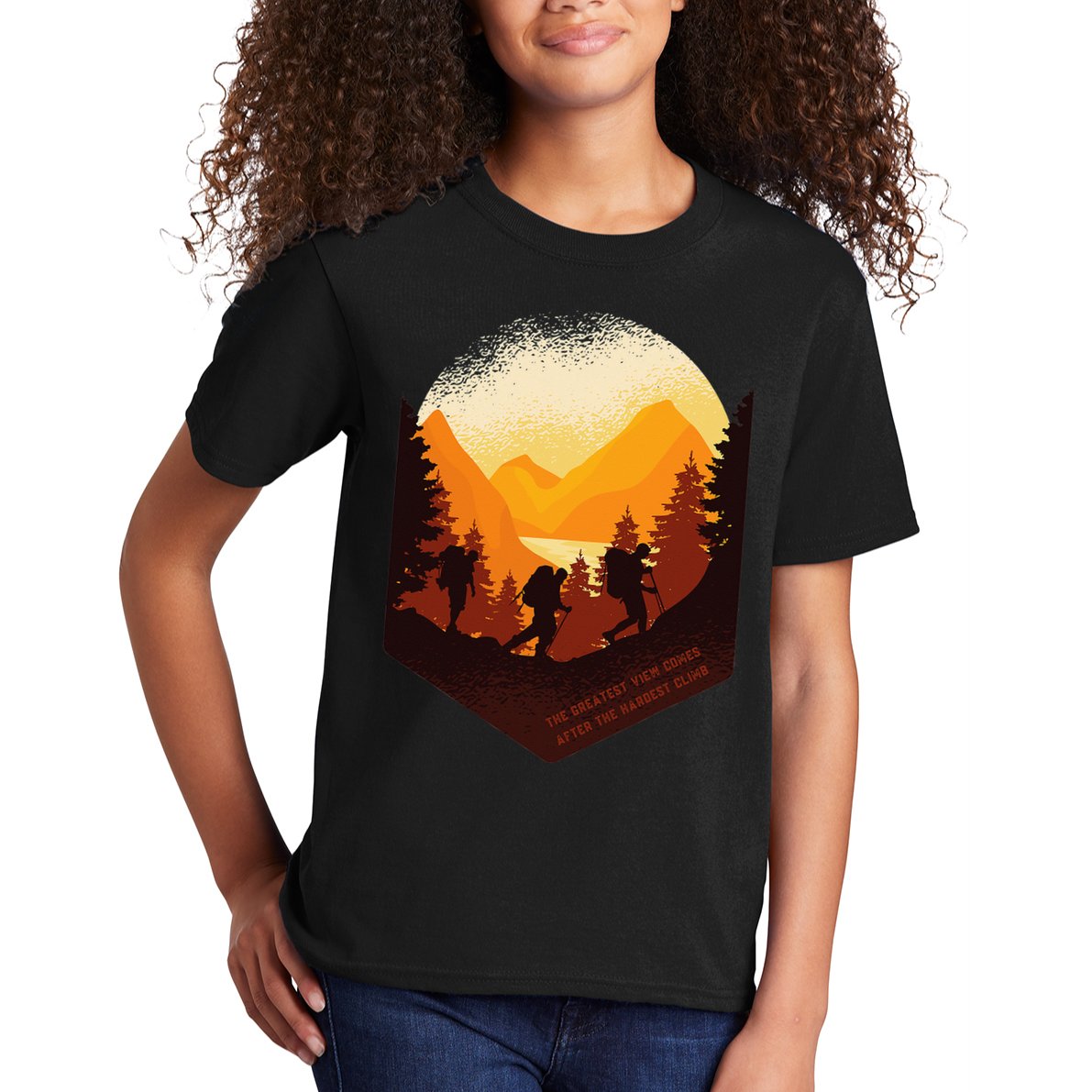 The Best View Comes After The Hardest Climb Kids T-Shirt