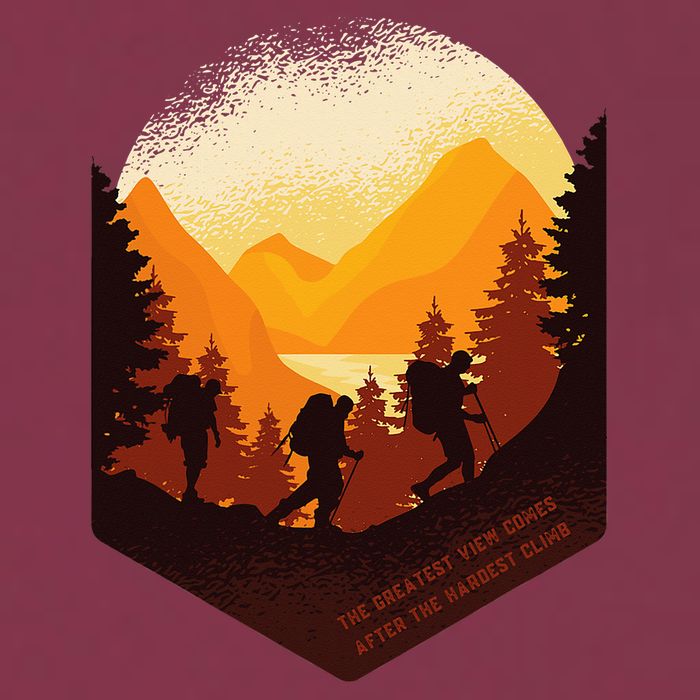 The Best View Comes After The Hardest Climb 16oz Travel Tumbler