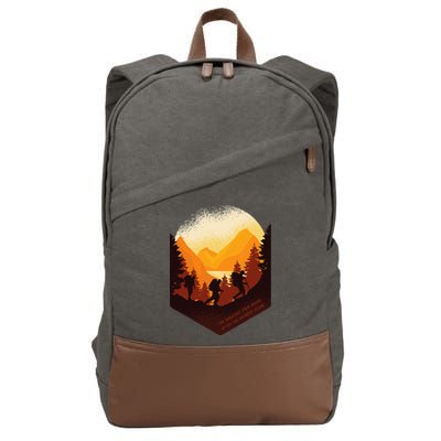 The Best View Comes After The Hardest Climb Cotton Canvas Backpack