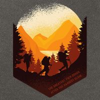 The Best View Comes After The Hardest Climb Cotton Canvas Backpack
