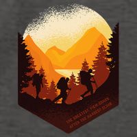 The Best View Comes After The Hardest Climb Vector Backpack
