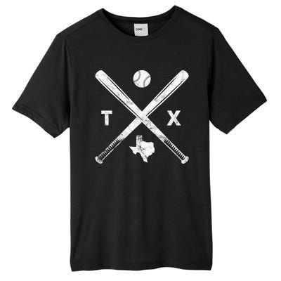 Texas Baseball Vintage Sport Tall Fusion ChromaSoft Performance T-Shirt