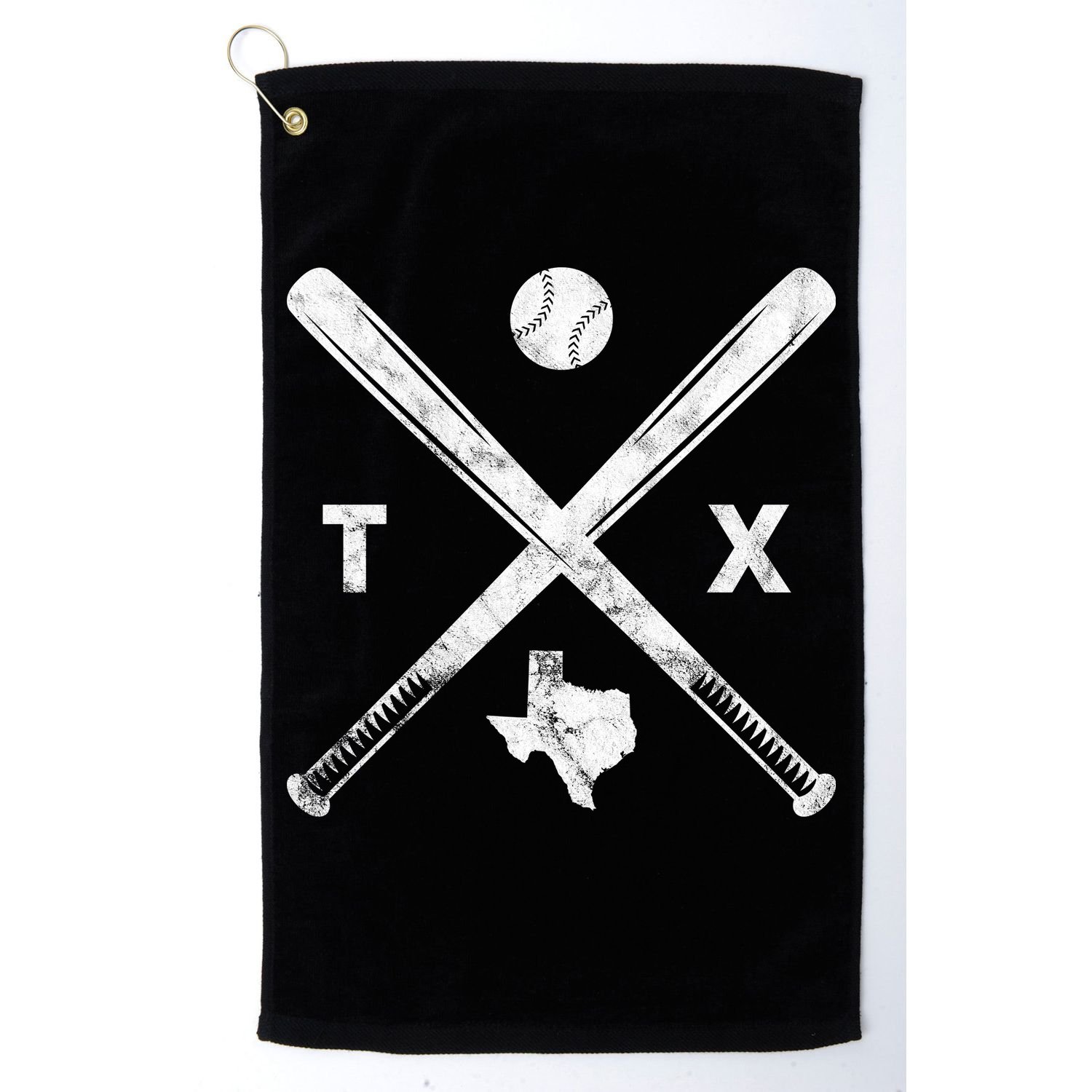 Texas Baseball Vintage Sport Golf Towel